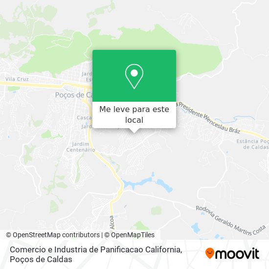 Comercio e Industria de Panificacao California mapa
