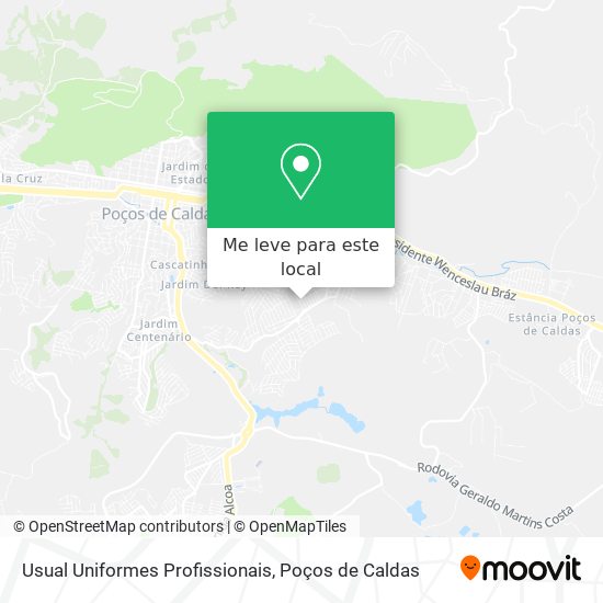 Usual Uniformes Profissionais mapa