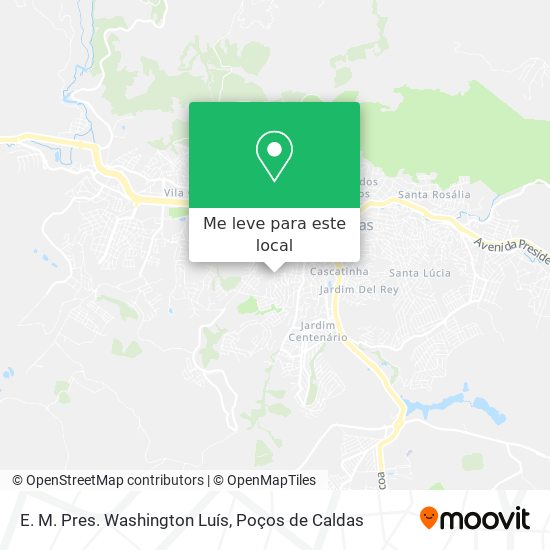 E. M. Pres. Washington Luís mapa