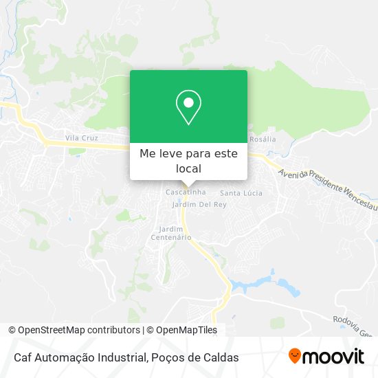 Caf Automação Industrial mapa