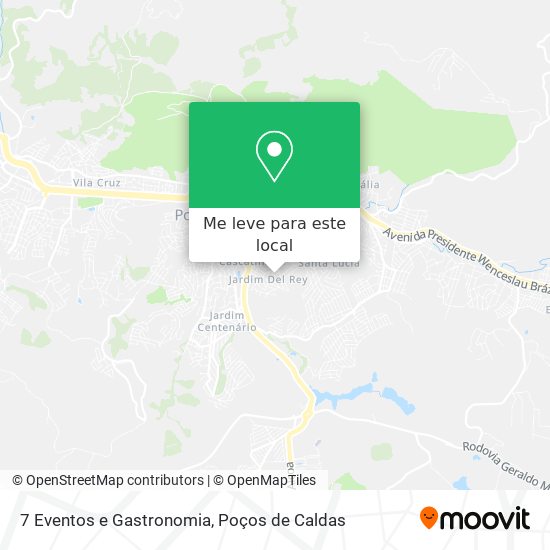 7 Eventos e Gastronomia mapa