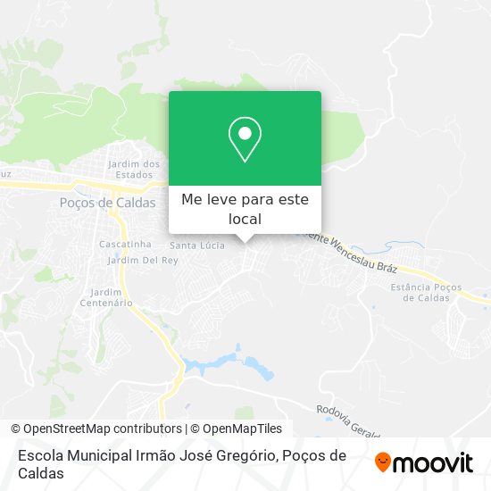 Escola Municipal Irmão José Gregório mapa