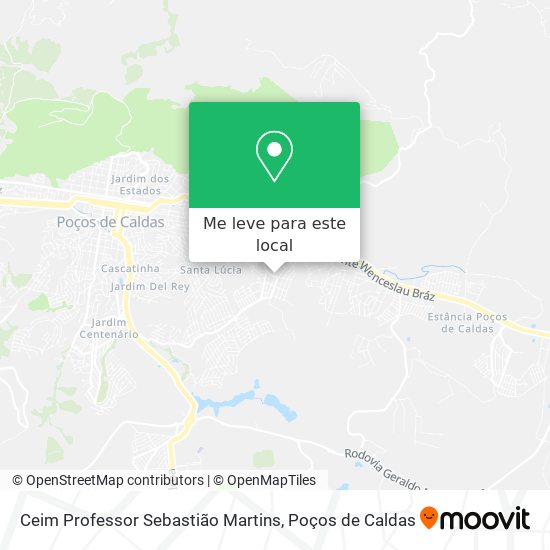 Ceim Professor Sebastião Martins mapa