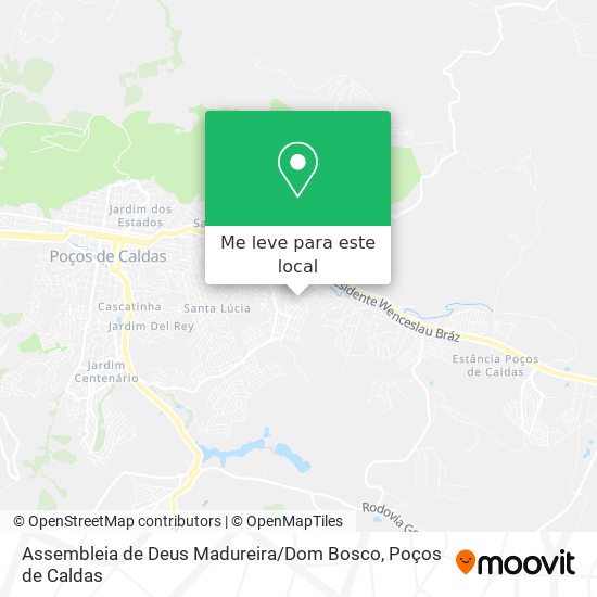 Assembleia de Deus Madureira / Dom Bosco mapa
