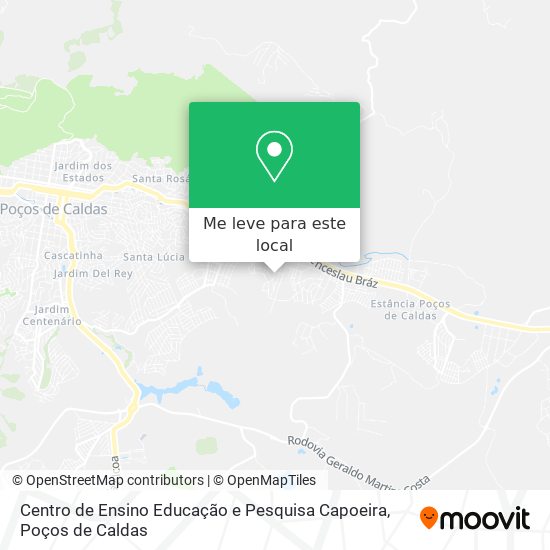 Centro de Ensino Educação e Pesquisa Capoeira mapa