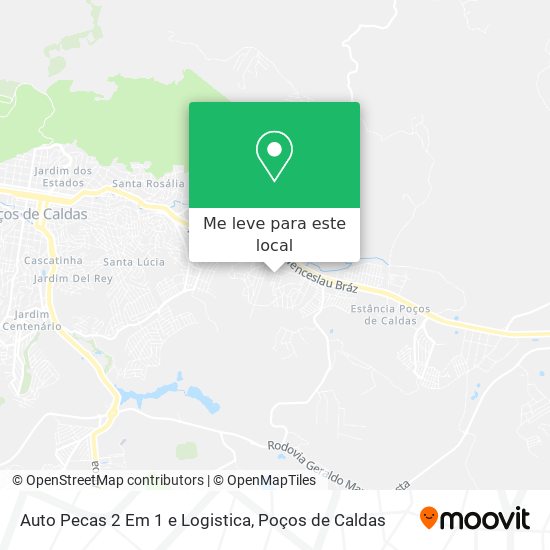 Auto Pecas 2 Em 1 e Logistica mapa
