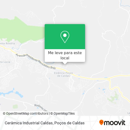 Cerâmica Industrial Caldas mapa