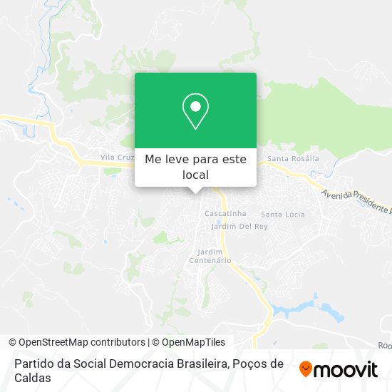 Partido da Social Democracia Brasileira mapa