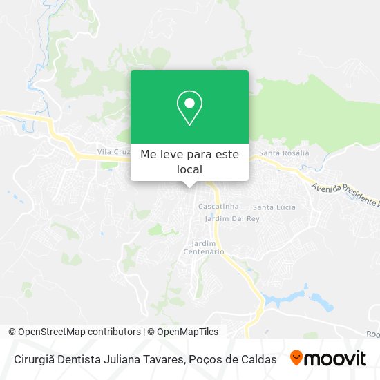 Cirurgiã Dentista Juliana Tavares mapa