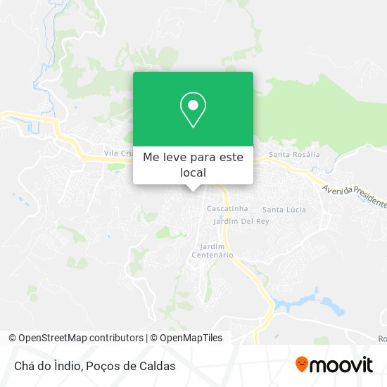 Chá do Ìndio mapa