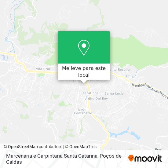 Marcenaria e Carpintaria Santa Catarina mapa