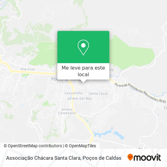 Associação Chácara Santa Clara mapa