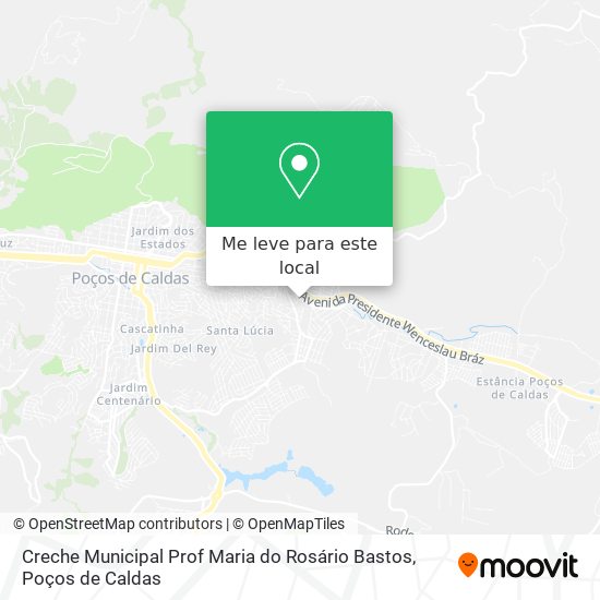 Creche Municipal Prof Maria do Rosário Bastos mapa