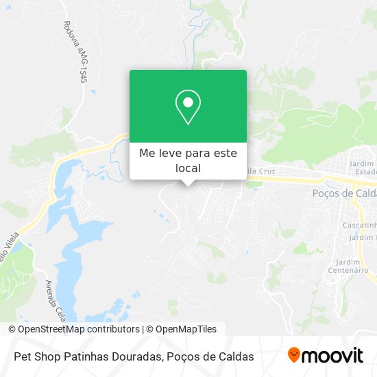 Pet Shop Patinhas Douradas mapa