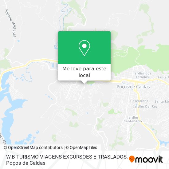 W.B TURISMO VIAGENS EXCURSOES E TRASLADOS mapa
