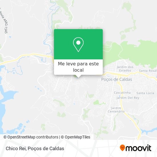 Chico Rei mapa