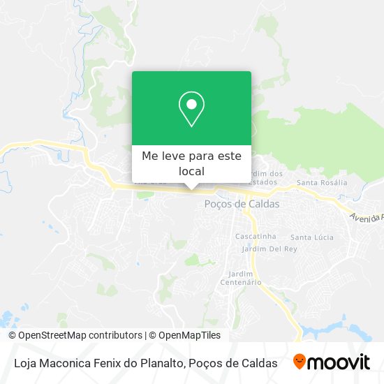 Loja Maconica Fenix do Planalto mapa