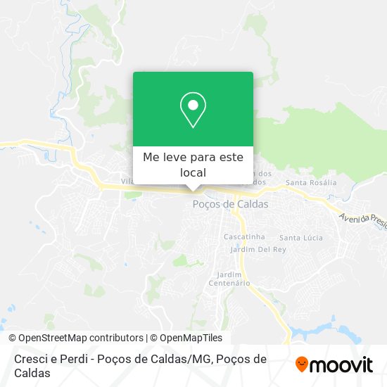 Cresci e Perdi - Poços de Caldas / MG mapa