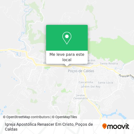 Igreja Apostólica Renascer Em Cristo mapa