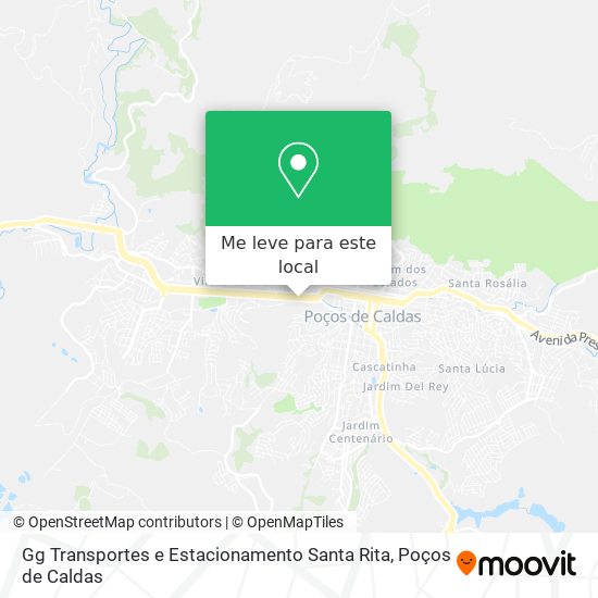 Gg Transportes e Estacionamento Santa Rita mapa