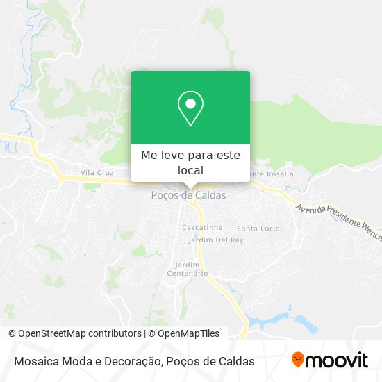 Mosaica Moda e Decoração mapa