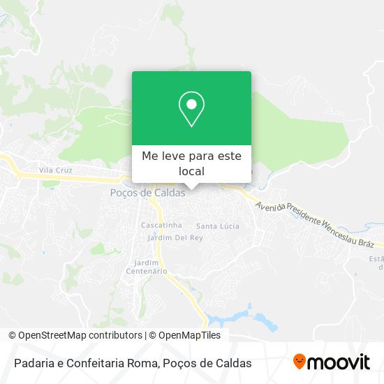 Padaria e Confeitaria Roma mapa