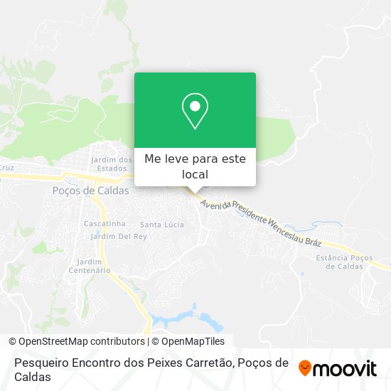 Pesqueiro Encontro dos Peixes Carretão mapa