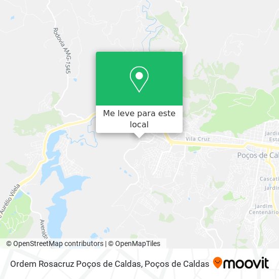 Ordem Rosacruz Poços de Caldas mapa