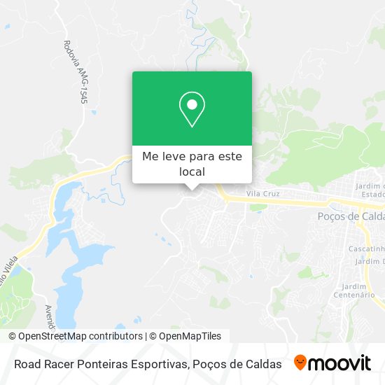 Road Racer Ponteiras Esportivas mapa