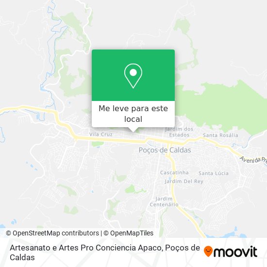 Artesanato e Artes Pro Conciencia Apaco mapa