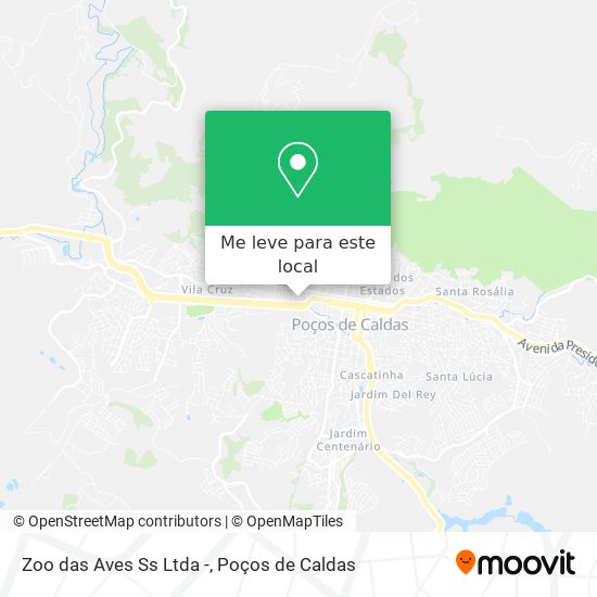 Zoo das Aves Ss Ltda - mapa