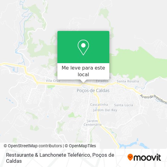 Restaurante & Lanchonete Teleférico mapa