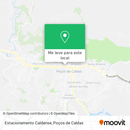 Estacionamento Caldense mapa