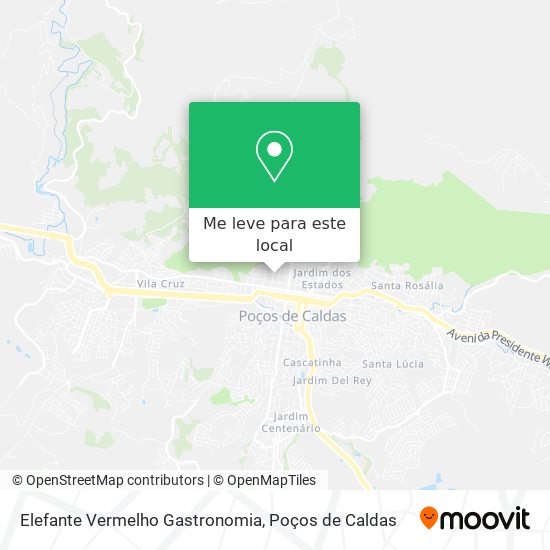 Elefante Vermelho Gastronomia mapa