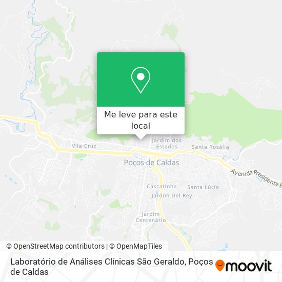 Laboratório de Análises Clínicas São Geraldo mapa