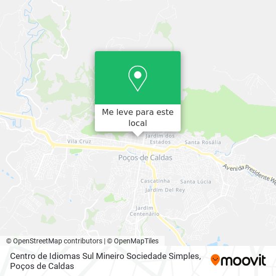 Centro de Idiomas Sul Mineiro Sociedade Simples mapa
