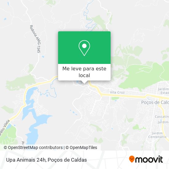 Upa Animais 24h mapa