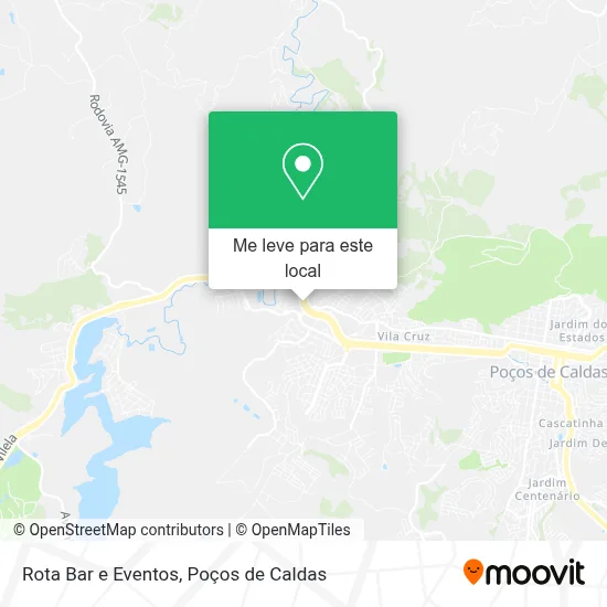 Rota Bar e Eventos mapa