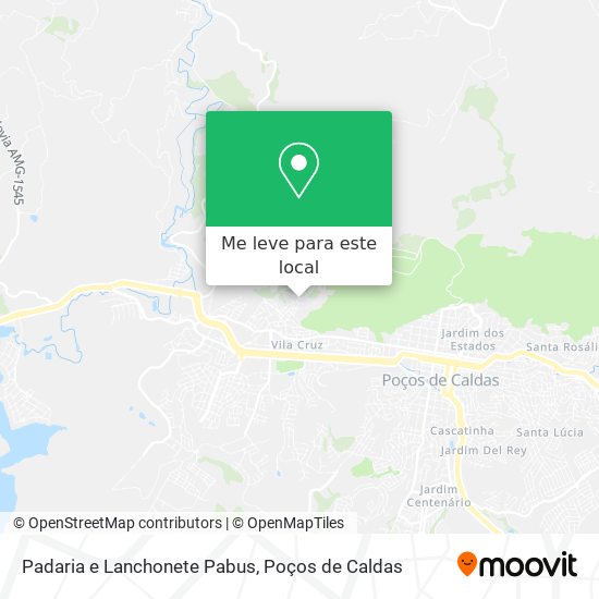 Padaria e Lanchonete Pabus mapa