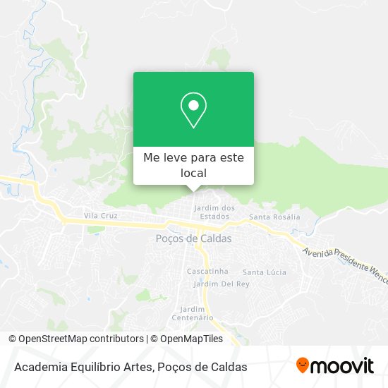 Academia Equilíbrio Artes mapa
