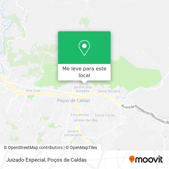 Juizado Especial mapa