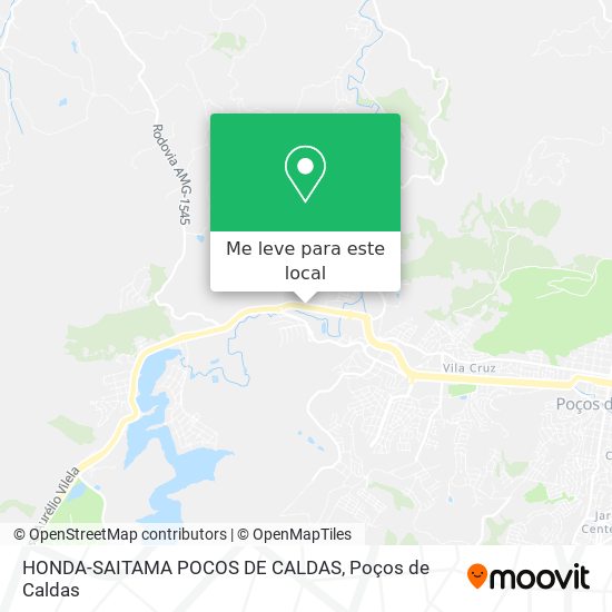 HONDA-SAITAMA POCOS DE CALDAS mapa