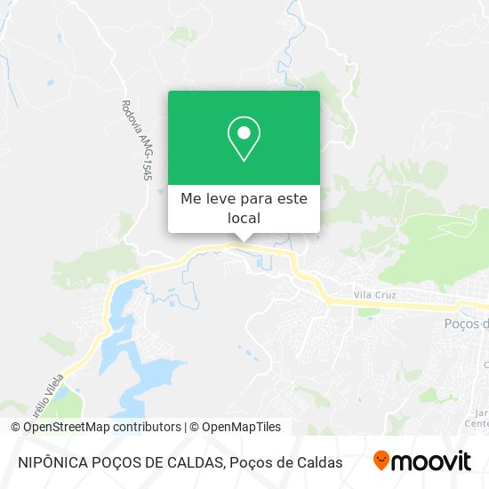 NIPÔNICA POÇOS DE CALDAS mapa