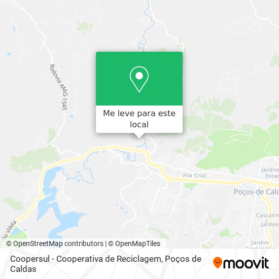 Coopersul - Cooperativa de Reciclagem mapa