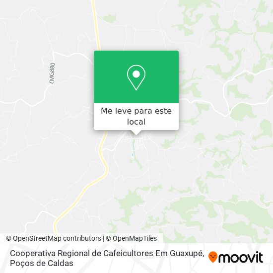 Cooperativa Regional de Cafeicultores Em Guaxupé mapa