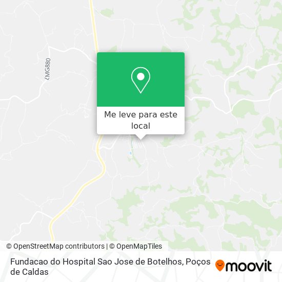 Fundacao do Hospital Sao Jose de Botelhos mapa