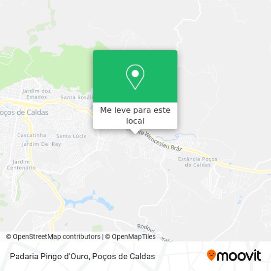Padaria Pingo d'Ouro mapa