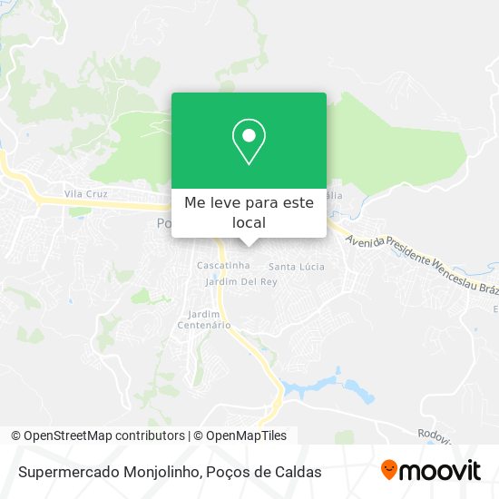 Supermercado Monjolinho mapa