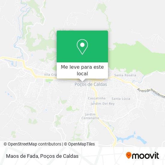 Maos de Fada mapa