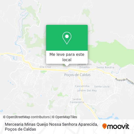 Mercearia Minas Queijo Nossa Senhora Aparecida mapa